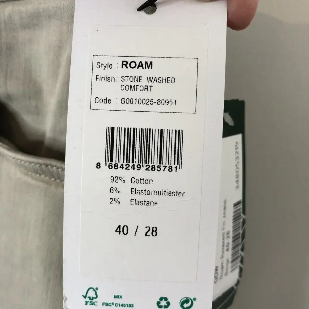 GDW General Denim Works NWT Men's Roam Relaxed Straight Jeans Size 40x28